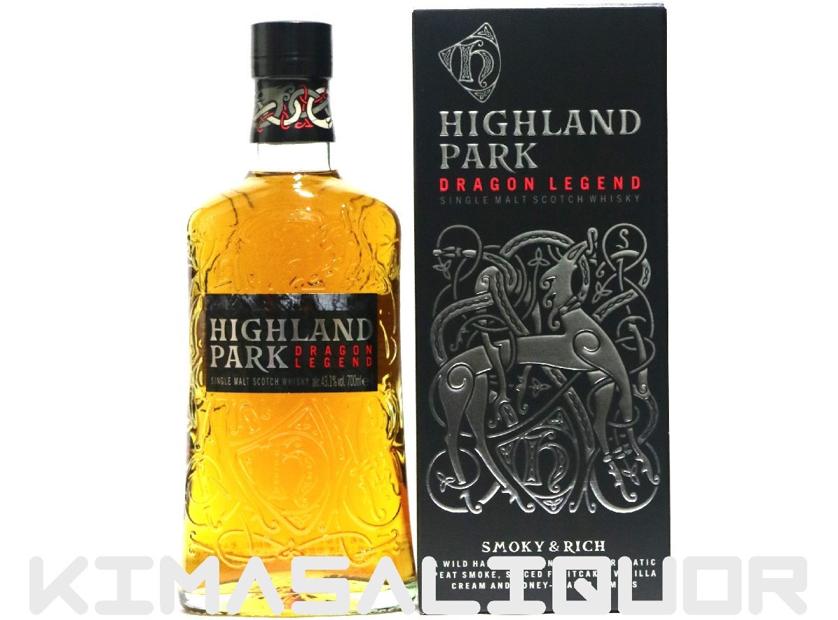 ハイランドパーク ドラゴン レジェンド 並行品 箱付き 43.1度 700ml拍卖