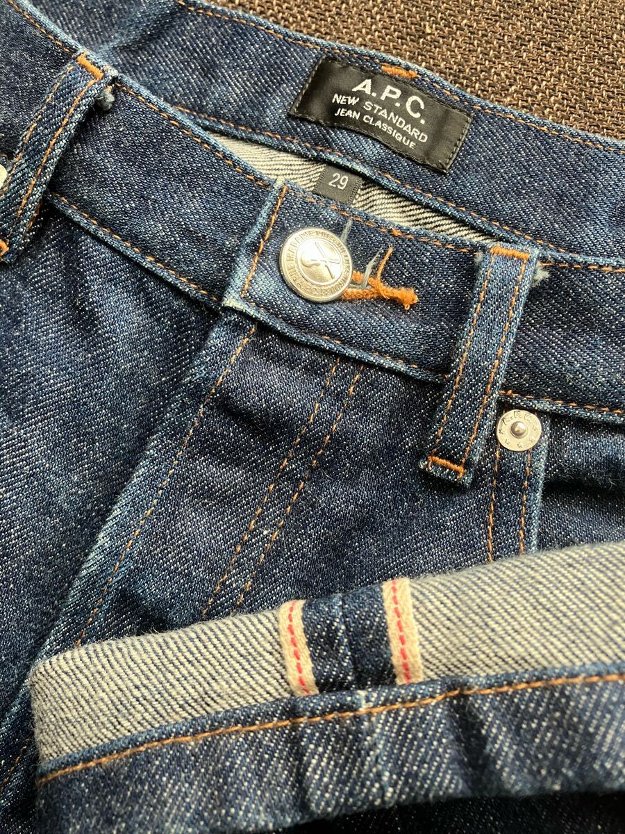 【濃紺】 A.P.C. アーペーセー ニュースタンダード デニムパンツ W29拍卖