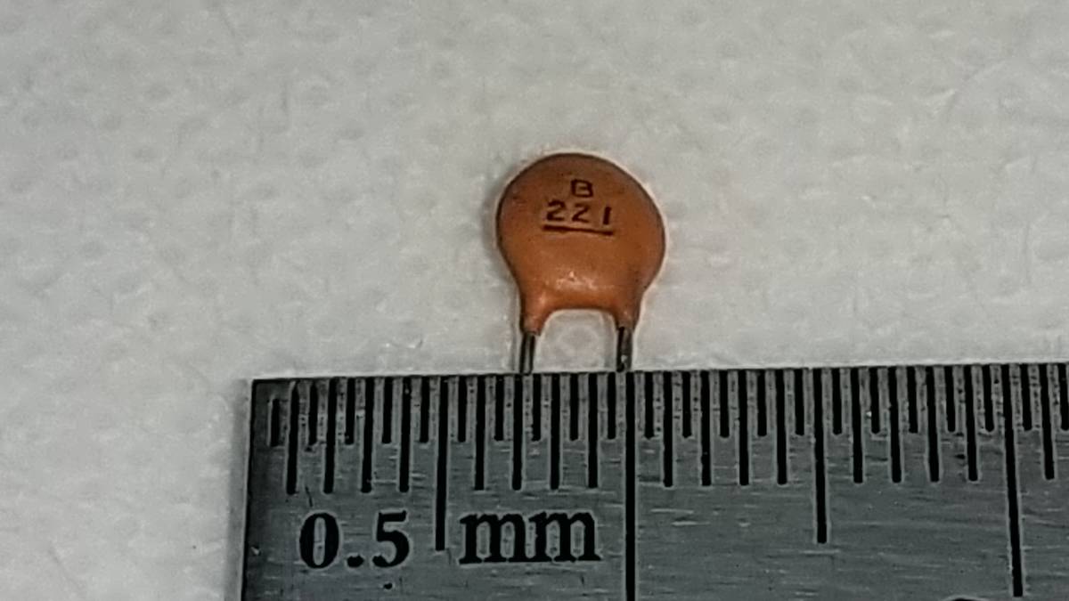セラミックコンデンサー 221(220pF) 50V 【1セット 5個】拍卖