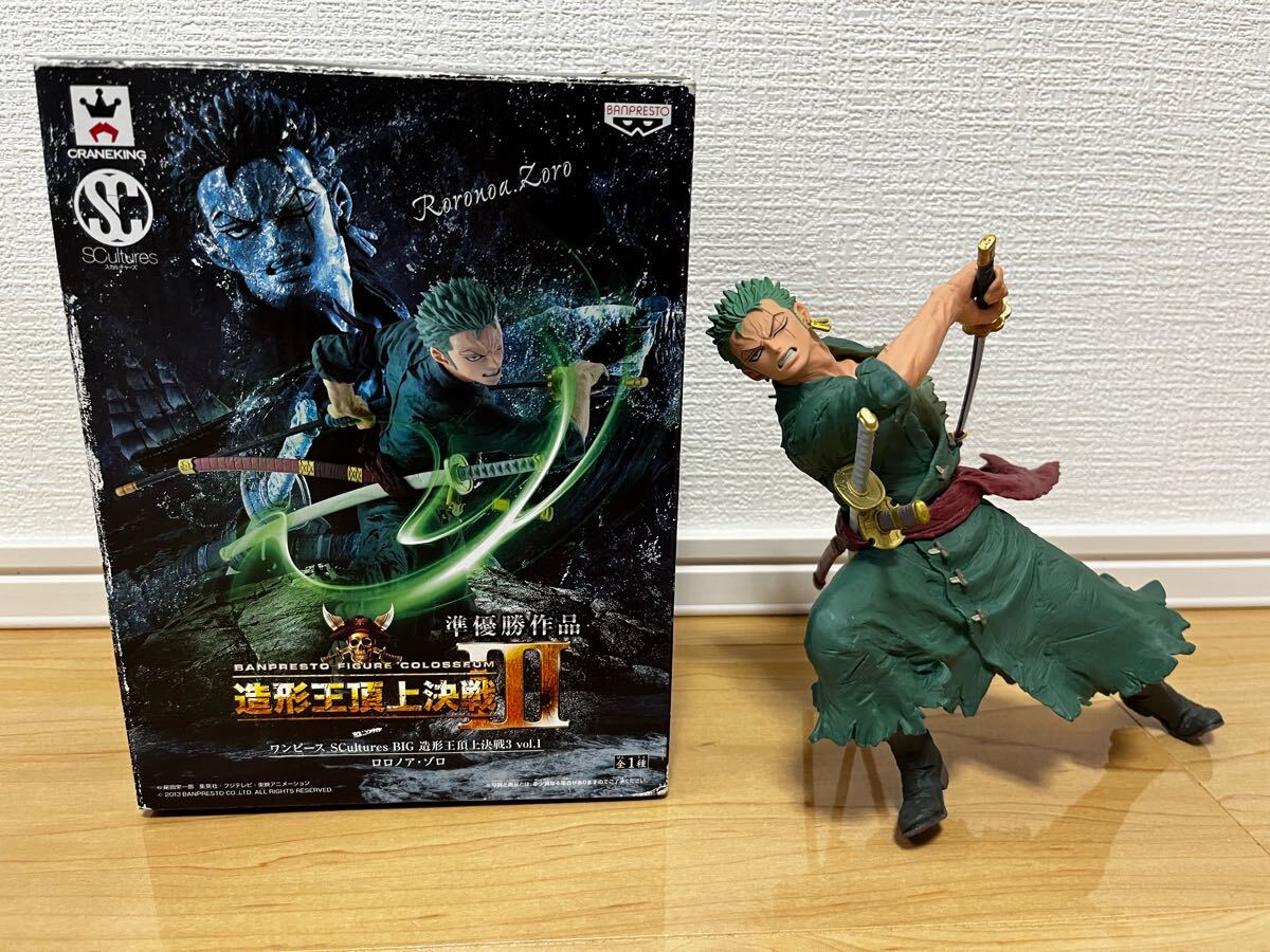 【美品・土台なし】ワンピース ONE PIECE SCutures BIG 造形王頂上決戦3 vol.1 ロロノア ゾロ フィギュア バンプレスト ワンピース拍卖