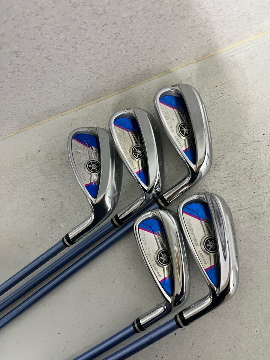 送料無料 希少 グリップ新品 レディース フレックスL 2017年 YAMAHA inpres UD+2 ヤマハ インプレス レディース アイアン拍卖