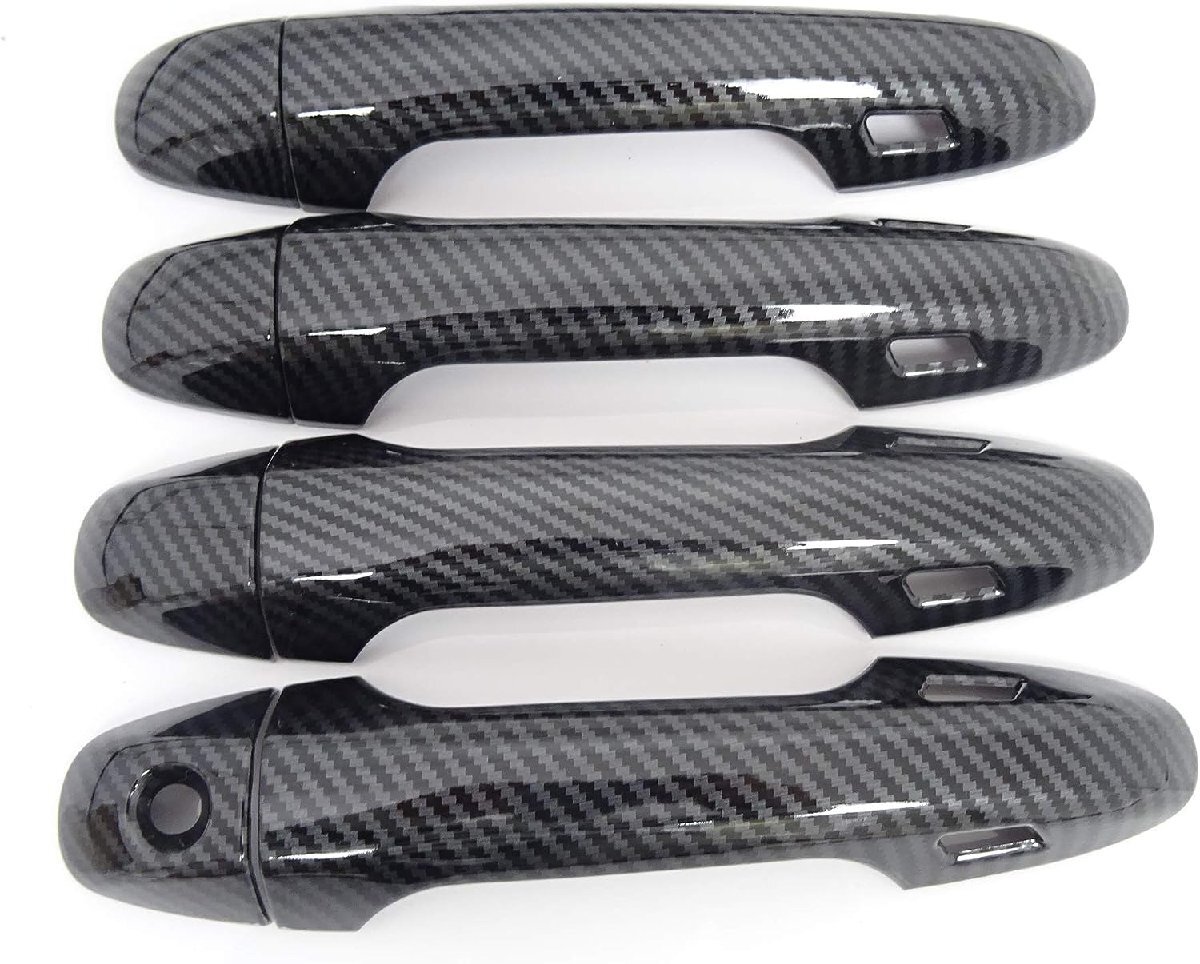 トヨタ カーボン ルック ドアハンドル カバー ハリアー 60 系 ZSU60W ZSU65W ASU60W ASU65W グランド エレガンス プレミアム G`s拍卖