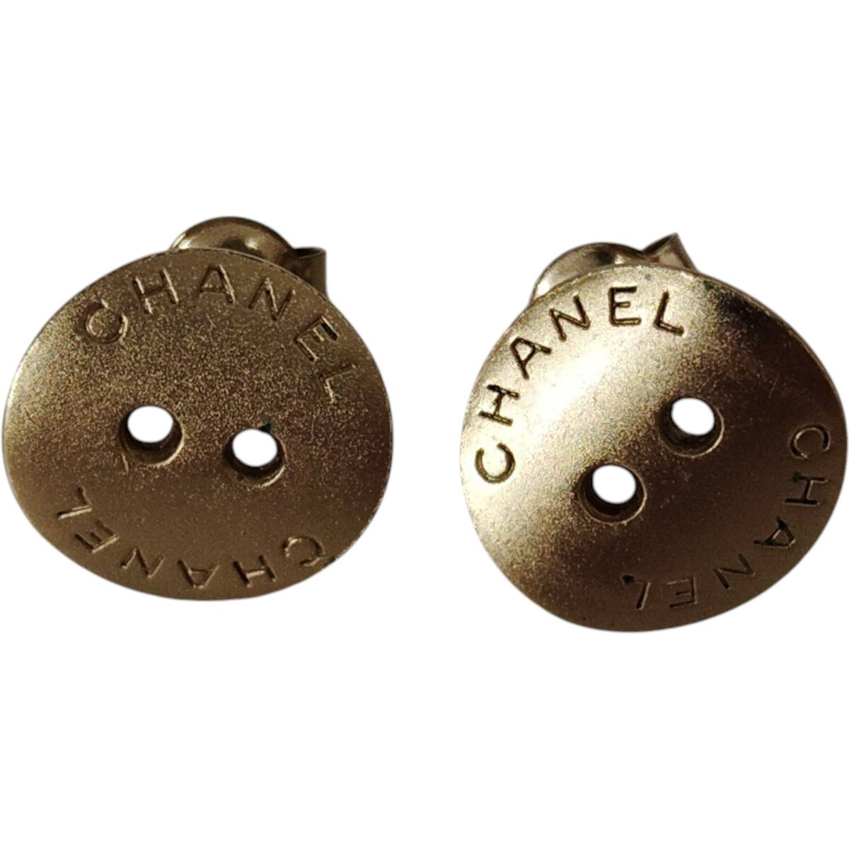 【中古品】シャネル CHANEL ボタンモチーフ ゴールド ピアス レディース アクセサリー 本体のみ A80253RD拍卖