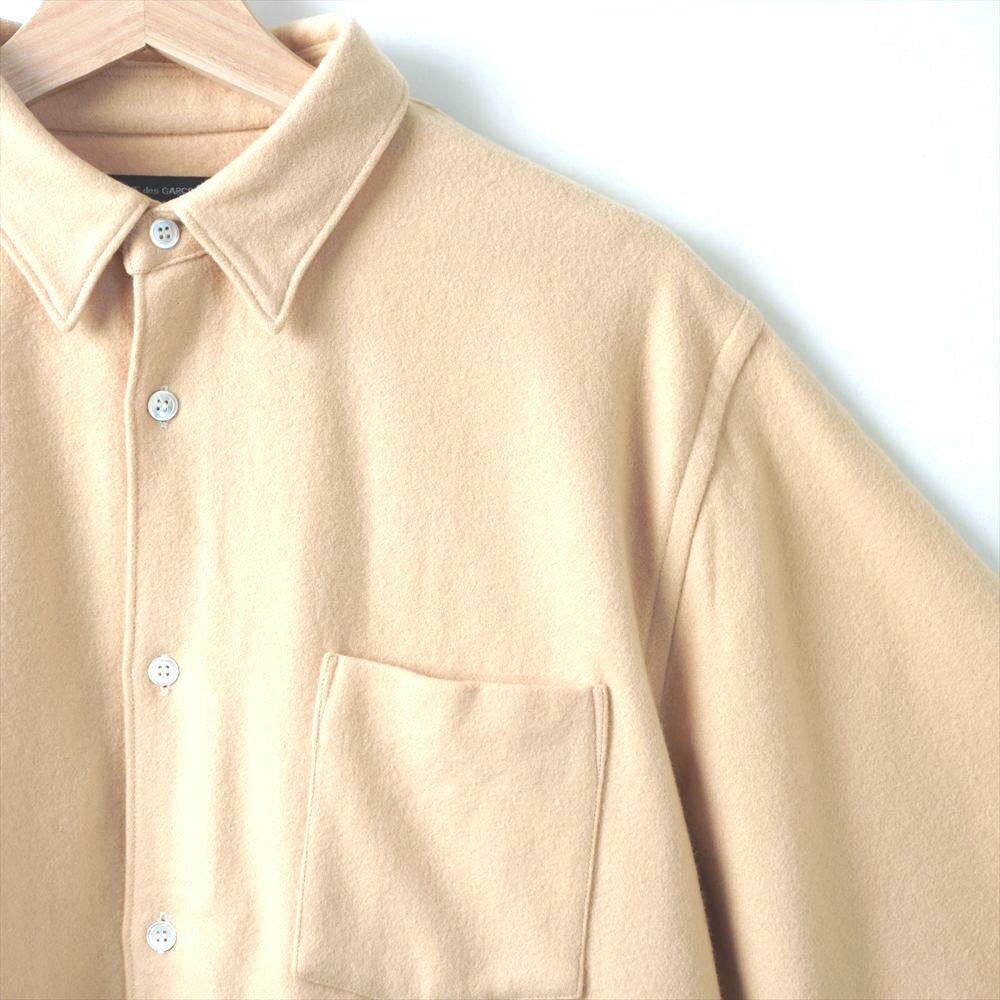 90s COMME DES GARCONS HOMME PLUS コムデギャルソン オムプリュス ウール ショート丈シャツ AD1990拍卖