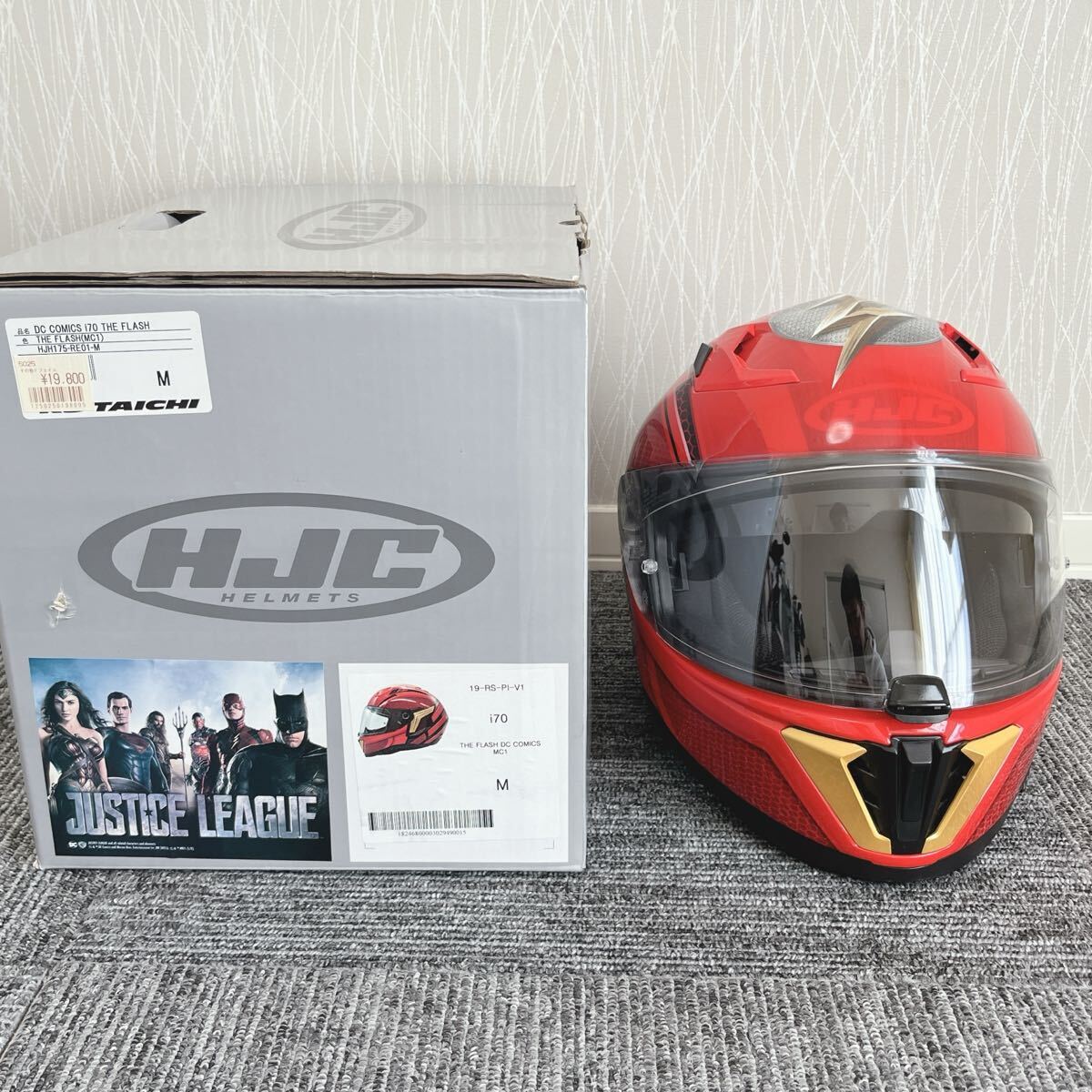 未使用★HJC/JUSTICE LEAGUE 自動二輪専用 RS TAICHI フルフェイス ヘルメット DC COMICS i70 THE FLASH拍卖