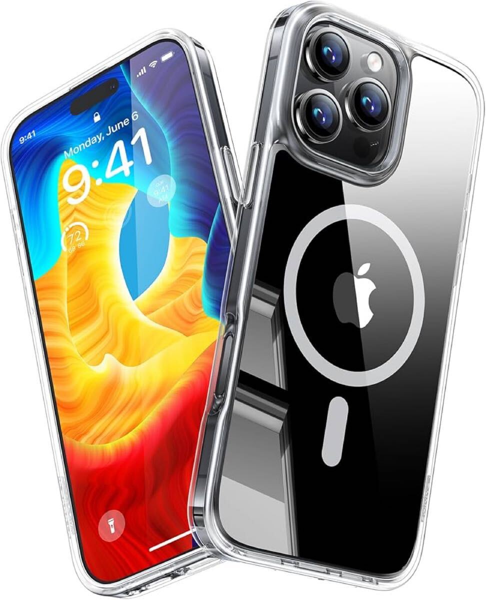 e-301 DIFAYA iPhone16 Pro Max ケース クリア『米軍MIL規格・Magsafe対応』 iPhone 16 Pro Max カバー 透明拍卖