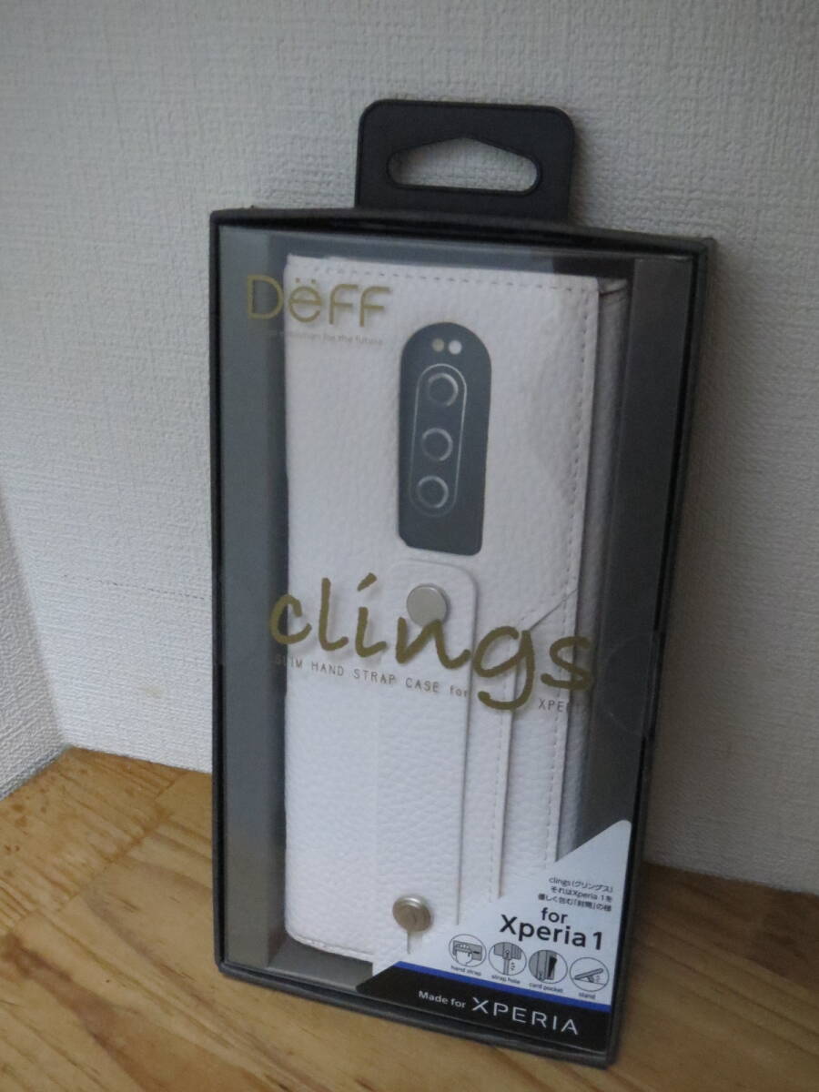 Deff ディーフ Xperia1 用 全面レザーケース ホワイト DCS-XP!PUALWH拍卖