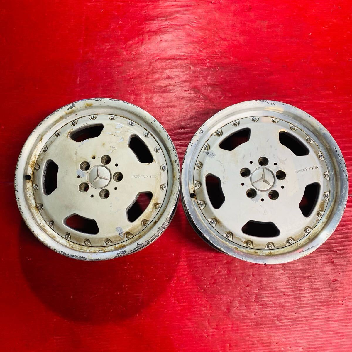 AMG ベンツ ・ BBS サイズ 18×8.5J PCD112 H5 OFF+44 ハブ径約66mm 傷汚れあり 2本セット拍卖