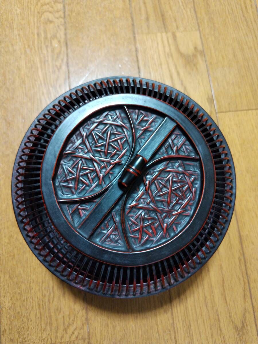 【値下げしました】久留米漆器 お菓子入れ 和風拍卖