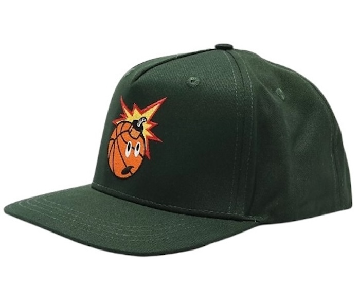 Adam Bomb Basketball Snapback Hat Cap Green キャップ拍卖