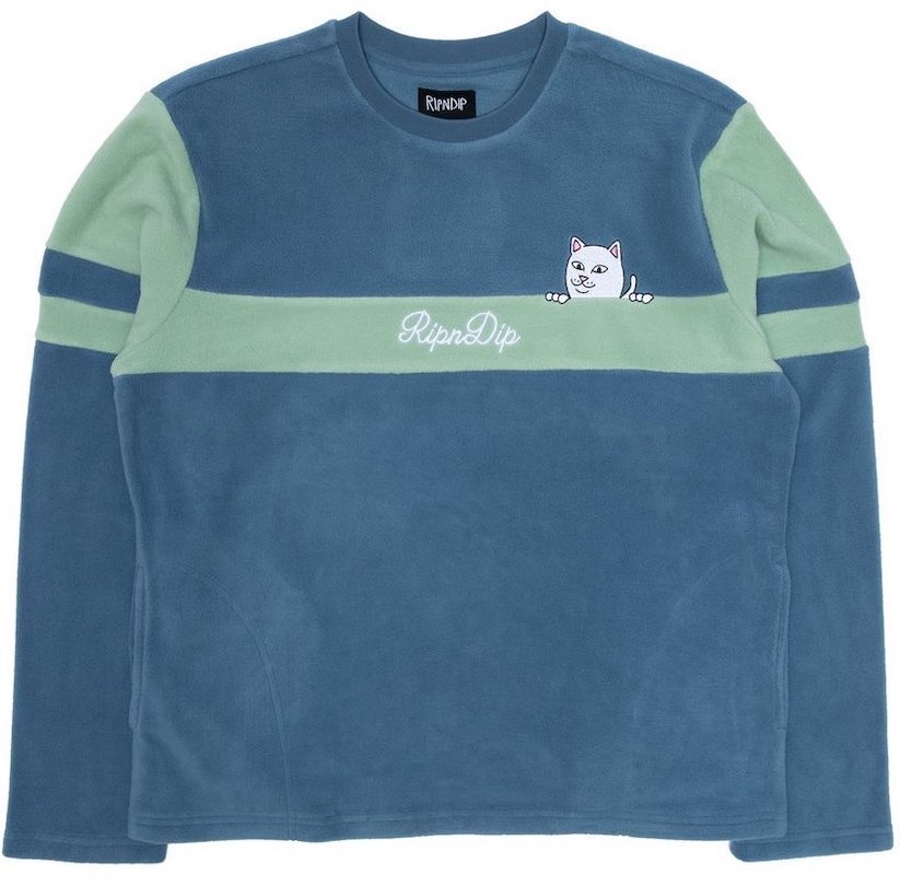 Ripndip Mid City Polar Fleece Crewneck Light Blue M拍卖