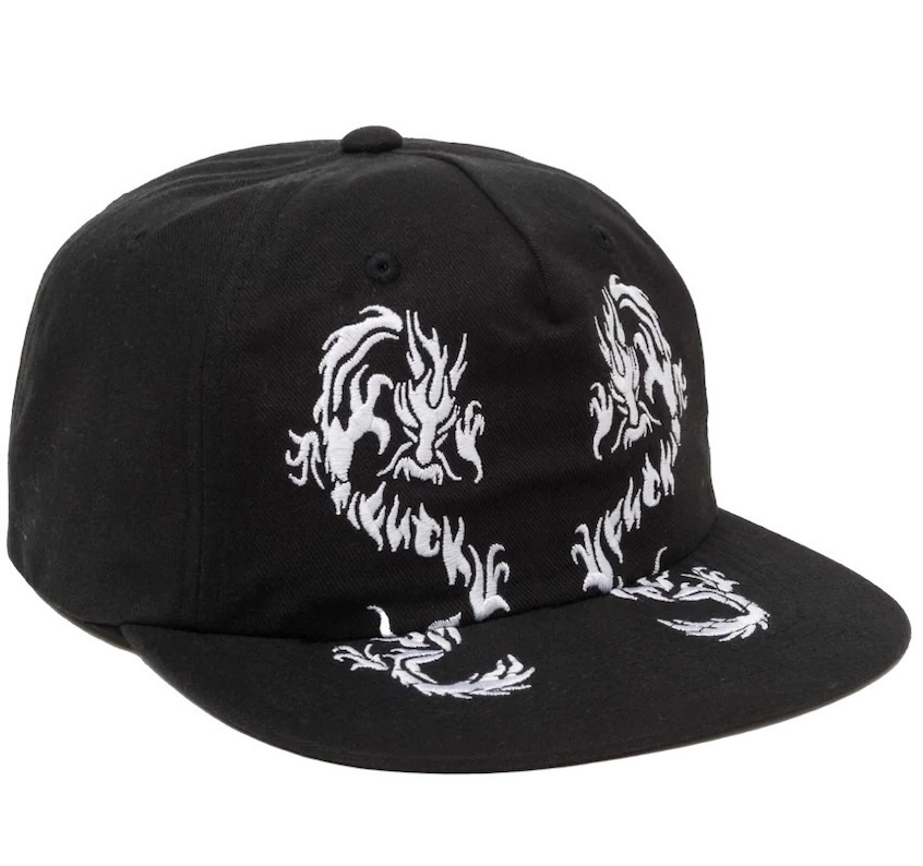 HUF Twin Dragon Snapback Hat Cap Black キャップ拍卖