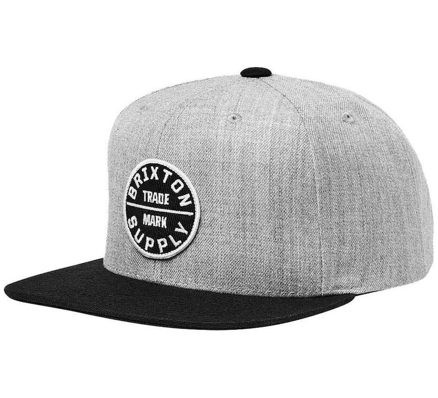 Brixton Oath III Snapback Hat Cap Light Heather Grey/Black キャップ拍卖
