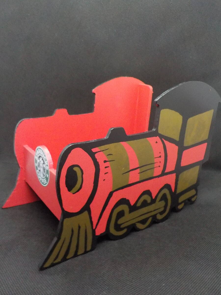 ★レア★Starbucks★スターバックス★旧ロゴ★木製機関車★小物入れ?★拍卖