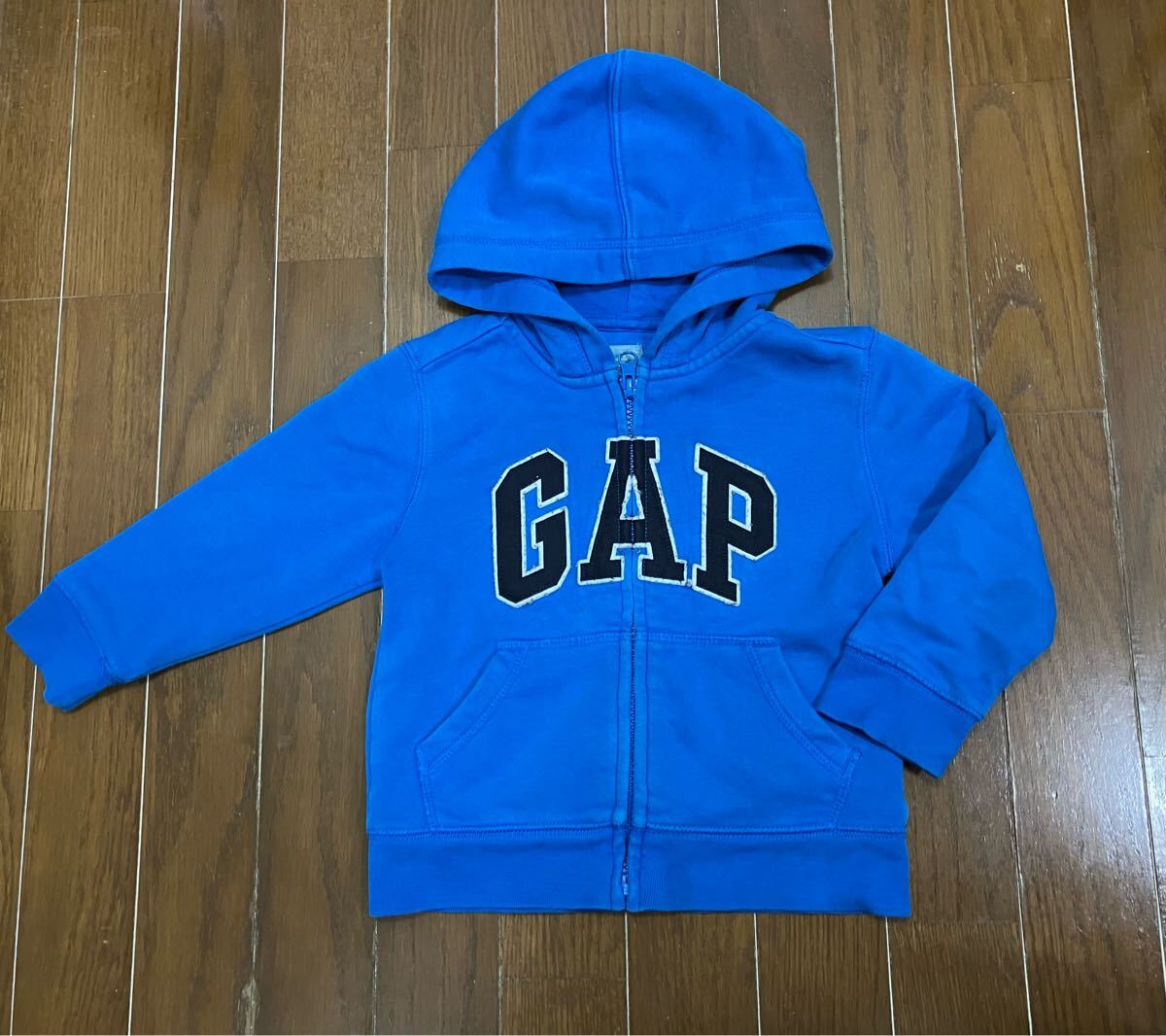 GAPギャップ☆フード付裏起毛パーカー☆100cm☆長袖トレーナー☆青色☆男の子☆激安拍卖