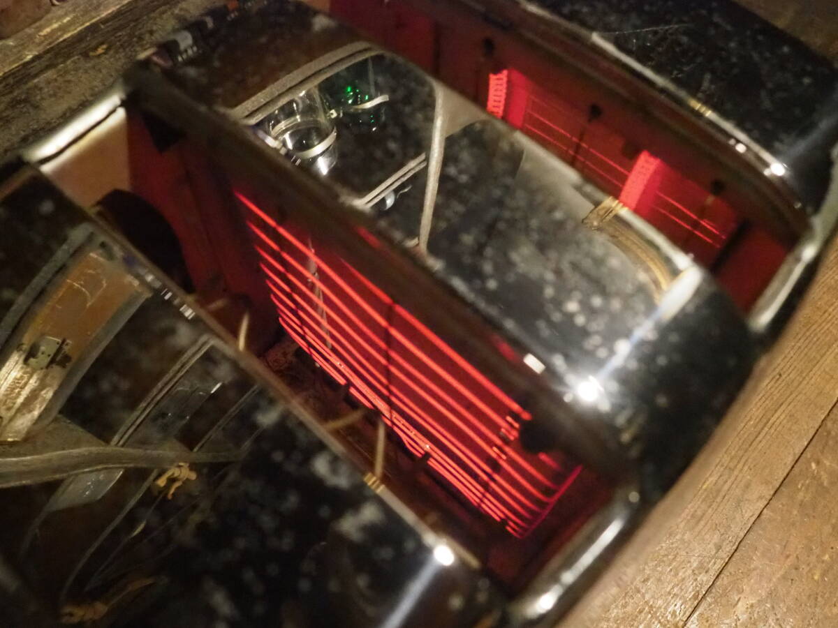 【アメリカンアンティーク電気トースター】通電確認済パン焼き器キッチンツール古道具骨董インテリア食パン卓上テーブルインダストリアル拍卖