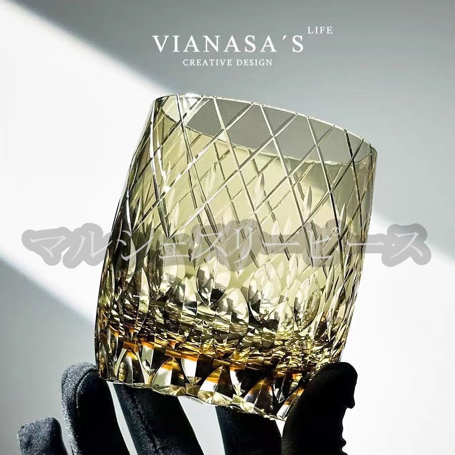 クリスタルガラス 切子 ウィスキー用 食器 洋食器 箱付き ギフト拍卖