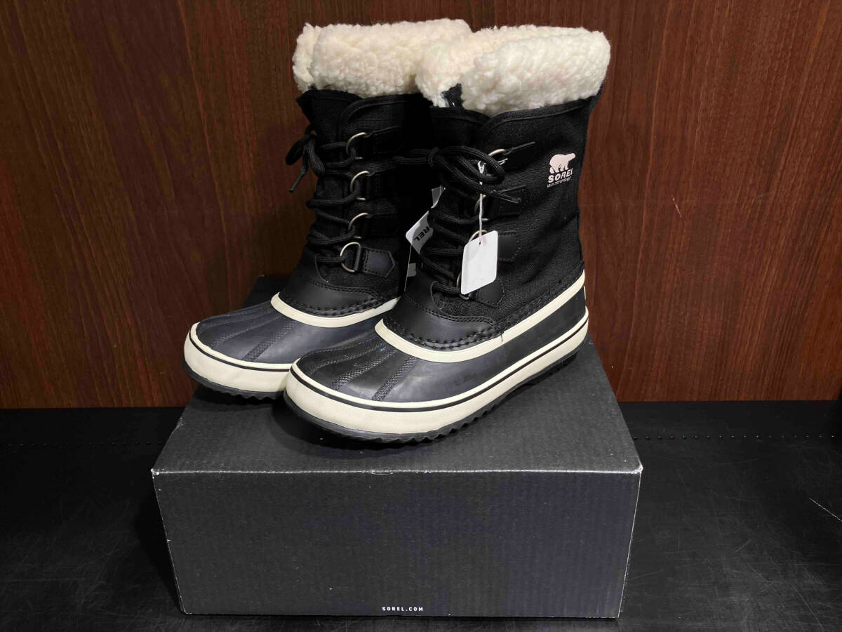 【タグ付き】 SOREL ソレル WINTER CARNIVAL 1308911011 NL1495-011 24.0cm ブラック スノーブーツ アウトドア拍卖