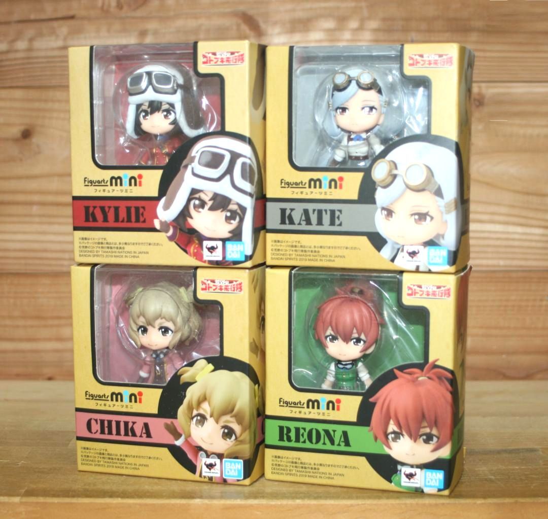 新品☆ Figuarts mini 荒野のコトブキ飛行隊 計4点 (バンダイ,エンマ,キリエ,ケイト,レオナ,ザラ,チカ)拍卖