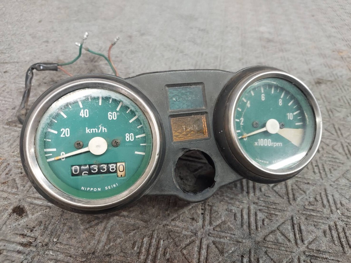 ホンダ CB50 CB50J-109〜  スピードメーター タコメーター 「6338K」 インジケーターカバー 純正 部品 パーツ拍卖