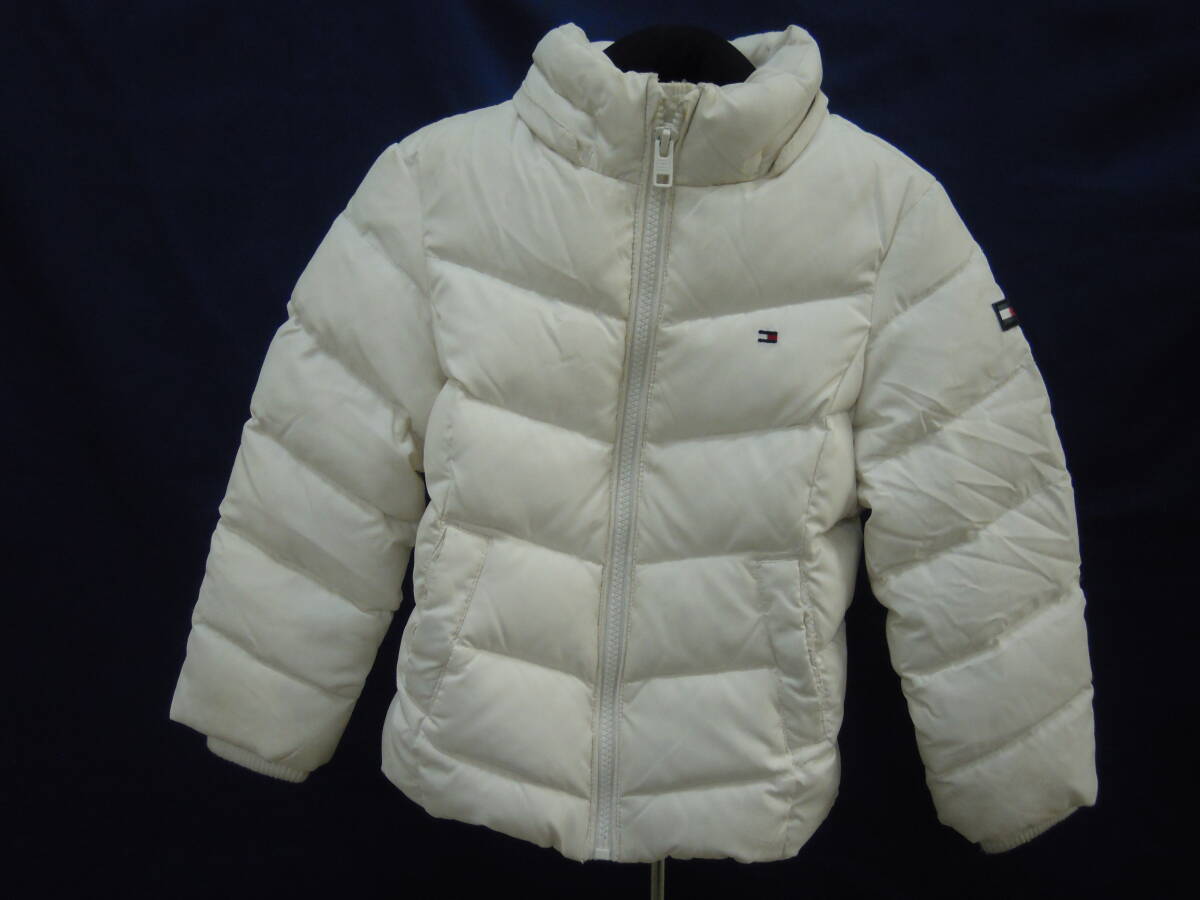 (す-P3-8022) TOMMY HILFIGER トミーヒルフィガー ジャンパー オフホワイト 子供用 アウター 冬用 上着 かわいい キッズ 中古拍卖
