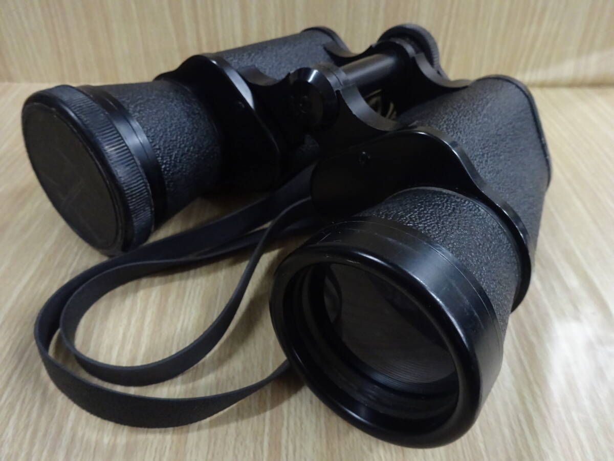 (こ-C-8075) 双眼鏡 イーグル クラウン EAGLE CROWN 30×50 Field7.1° レンズキャップ右のみ附属 黒 ブラック 中古拍卖