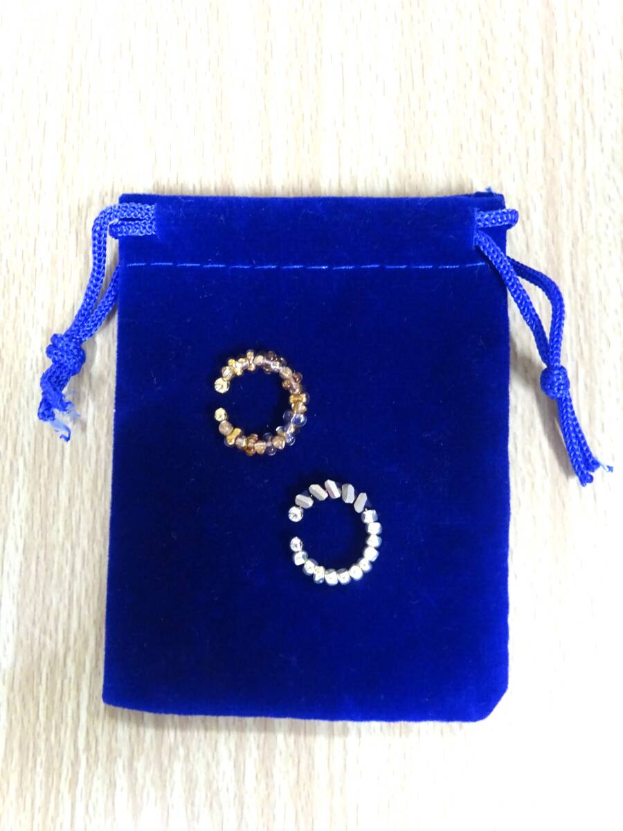 (ち-S-8015)イヤーカフ ポーチ付き ジュエリー アクセサリー 装飾品 小物 ファッション おしゃれ 中古拍卖