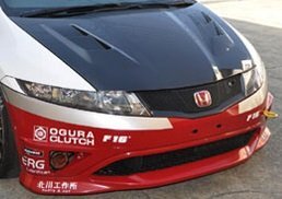 【M's】 FN2 シビック タイプR ユーロ (2007-2012) First Molding スーパーボンネット エアロボンネット フルカーボン エアロ パーツ 部品拍卖
