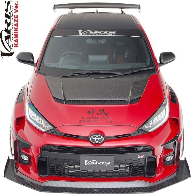 【M’s】 GRヤリス 前期 (2020y-) VARIS KAMIKAZE Street Ver. クーリングボンネット (CARBON+) カーボン バリス エアロ パーツ VBTO-150拍卖