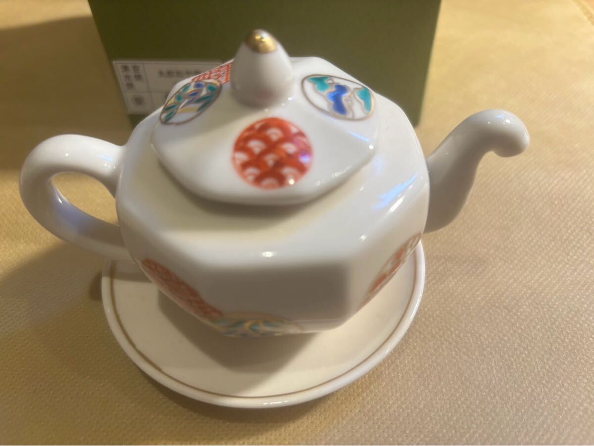 新品 京焼清水焼 丸紋松竹梅 垂れない醤油差し拍卖