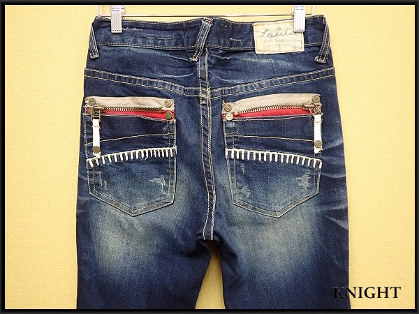 LOLITAJEANS ジーンズ・29△ロリータジーンズ/ユーズド加工/デニム/パンツ/メンズ/25*2*2-14拍卖