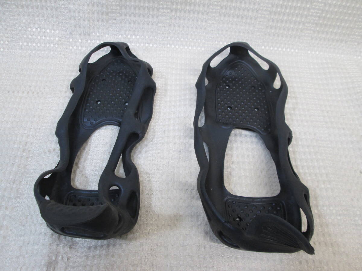 靴底用滑り止めスパイク 簡単装着 ゴム製 簡易アイゼン Lサイズ(25-27cm)拍卖