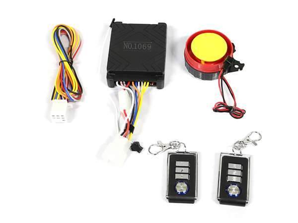125dBの大音量の警告音!! ☆新品☆12V専用 バイク 自動車 セキュリティー アラームキット 防犯 盗難防止拍卖