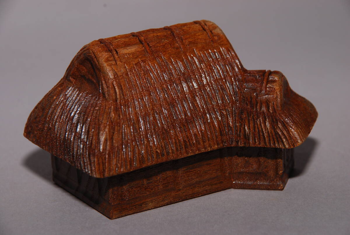 木製漆器 道場宗廣 造 久寿家 桑香合 共箱 共布 茶道具拍卖