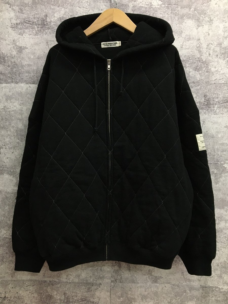 COOTIE QUILTING SWEAT ZIP HOODIE クーティー キルティング ジップ パーカー【4612-004】拍卖