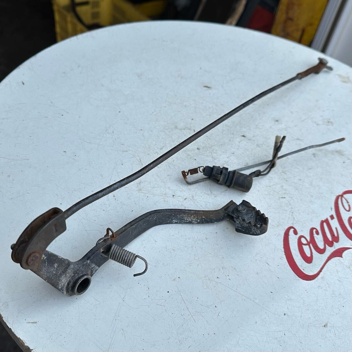 YAMAHA/ヤマハ 1KH セロー225 純正 ブレーキペダル ロッド ペダル セット拍卖