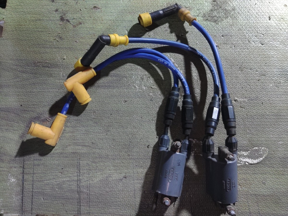 ZR400C ゼファー400 イグニッションコイル KP02 Splitfire プラグコード ZRX400 ゼファー400 Z400GP Z400FX GPZ400F ZX400A拍卖