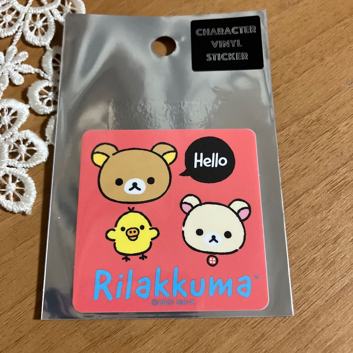 リラックマ ステッカー  シール 耐性 耐水 コーティングシール 送料110円 新品 。拍卖