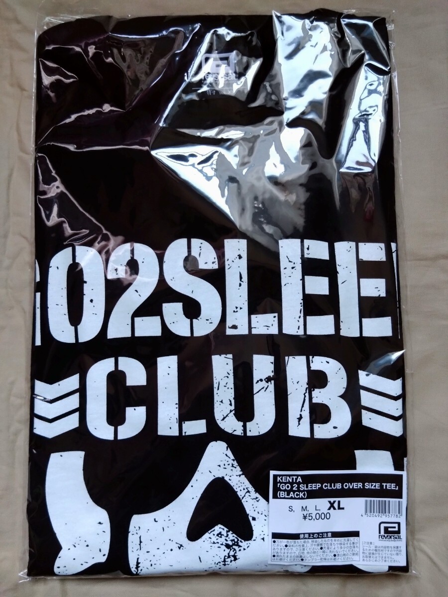 ラスト1着! KENTA × BULLET CLUB × reversal GO 2 SLEEP CLUB OVER SIZE Tシャツ BLACK XLサイズ 新日本プロレス拍卖