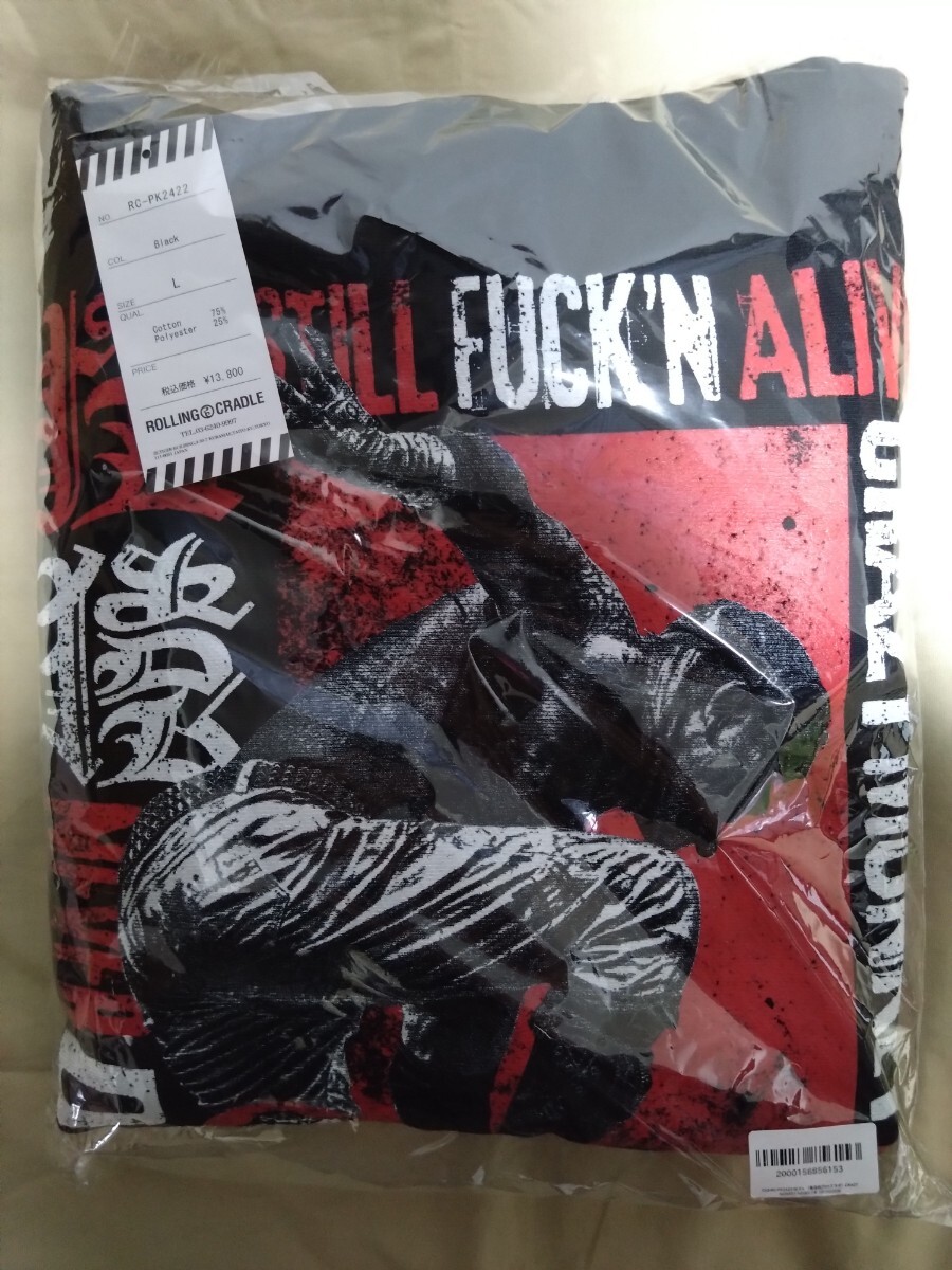 ローリング・クレイドル × 葛西 純 CRAZY MONKEY NEVER DIE ZIP HOODIE Lサイズ 未開封・新品拍卖