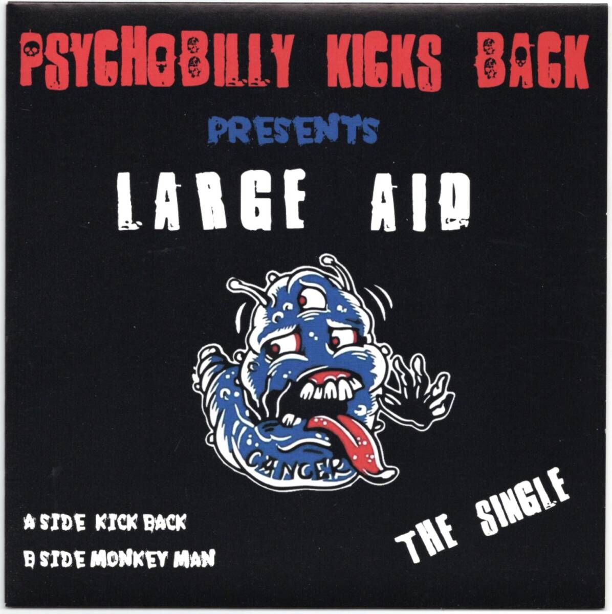 貴重盤 / PSYCHOBILLY KICKS BACK - LARGE AID (ltd 320 Red vinyl 45'PS) / UK Psychobilly Legends / サイコビリー / ネオロカビリー拍卖