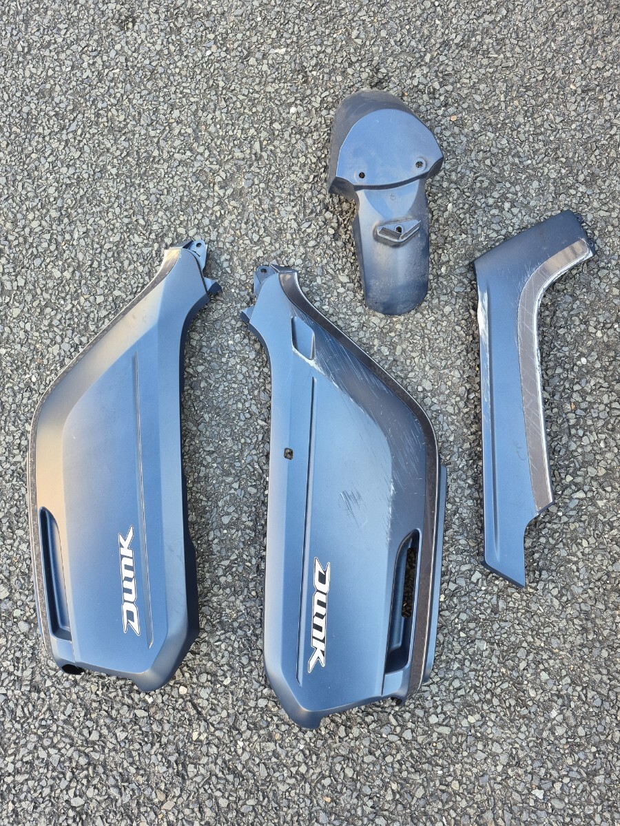 ホンダ ダンクDUNK 純正フロントフェンダーCOLORブルー系サイドカバー ボディカウル左右セット バラ売り不可拍卖