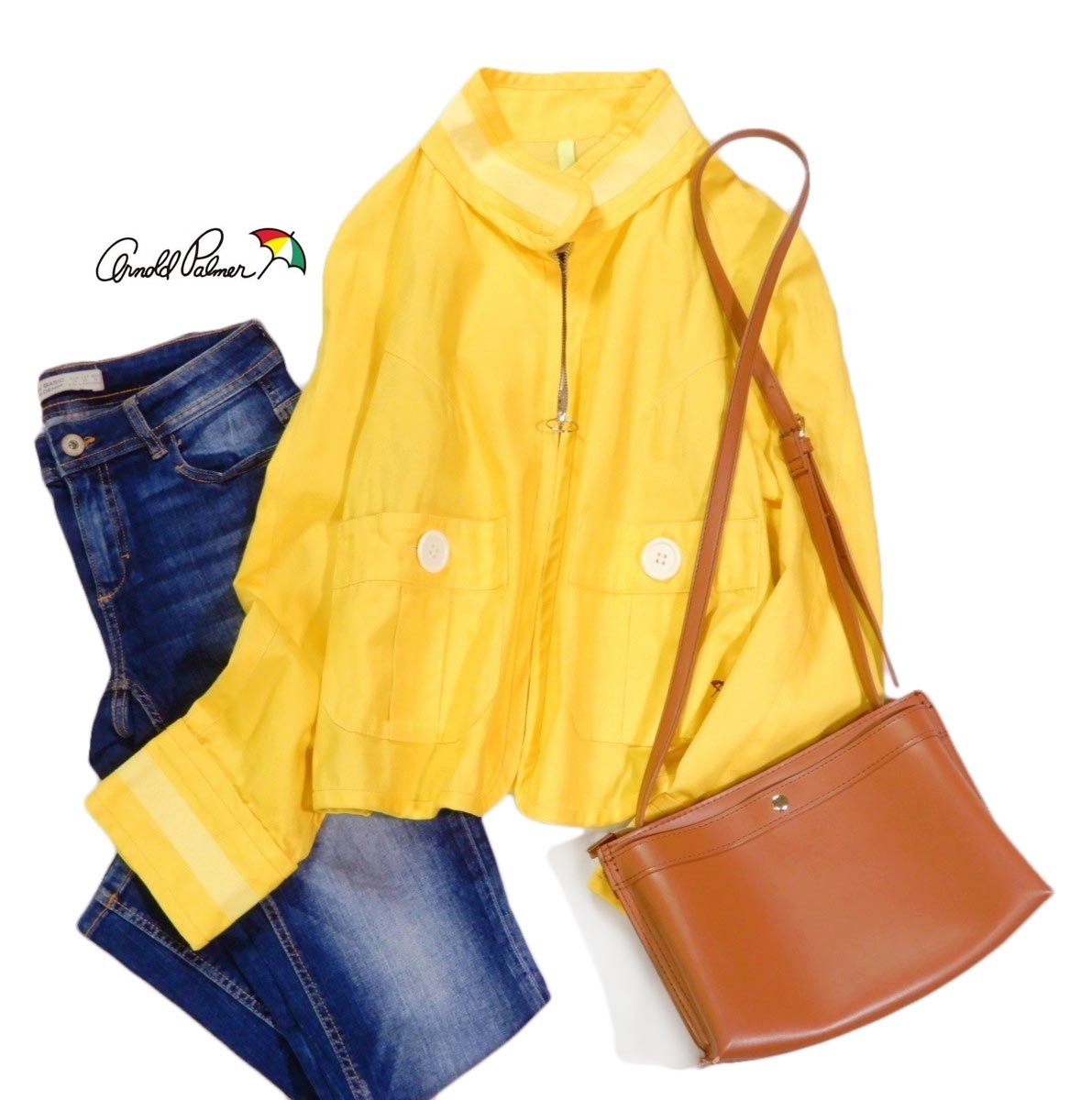 未使用 アーノルドパーマー arnold palmer 1.8万 キレイ色☆ジップアップ ジャケット 2 拍卖