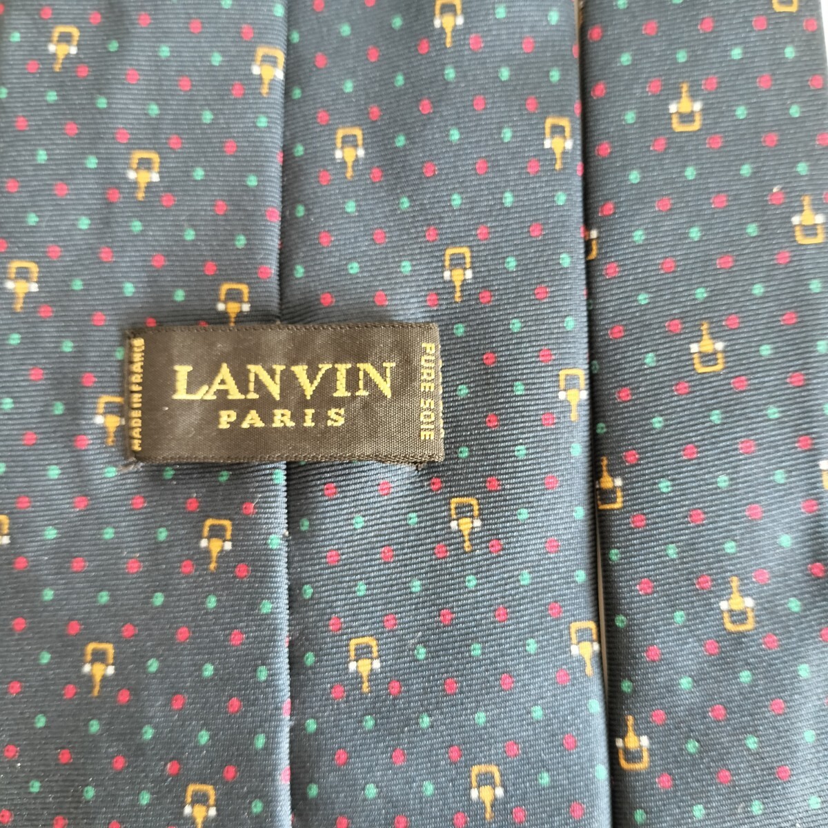 ランバン(LANVIN)点々ミニホースビット柄ネクタイ拍卖