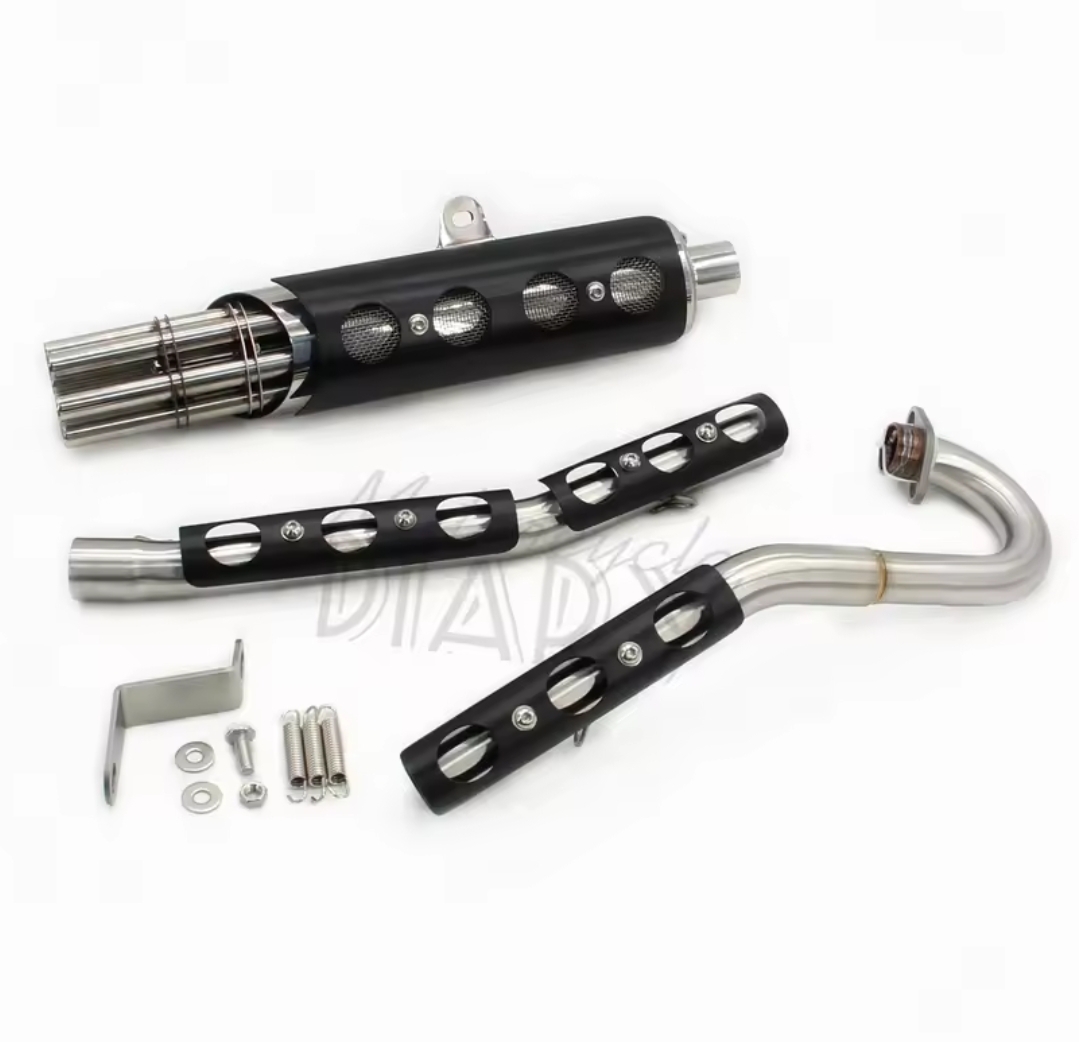 ①【新品未使用】 クロスカブ/CC110専用 ステンレス製ガトリングマフラー エキパイセット 2023年対応 ガドリング モトクロス 二輪車用拍卖