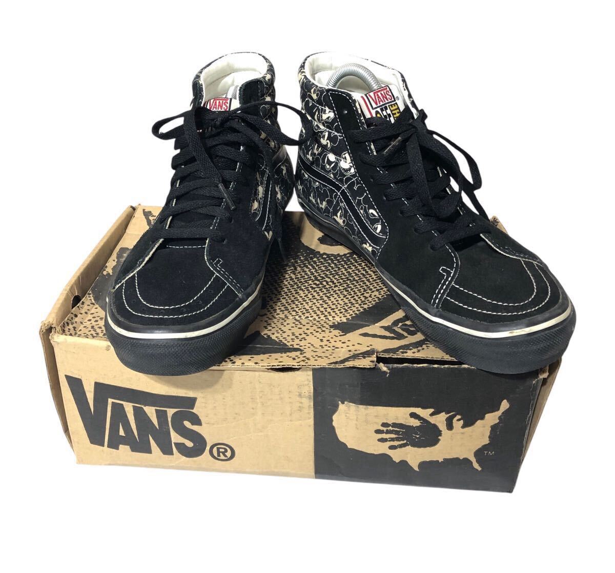 ● VANS×BEAMS× Disney ヴァンズ×ビームス×ディズニー ● V38-47BE(RB) SK8-HI ミッキーマウス 総柄 スケートハイ スエード ハイカット拍卖