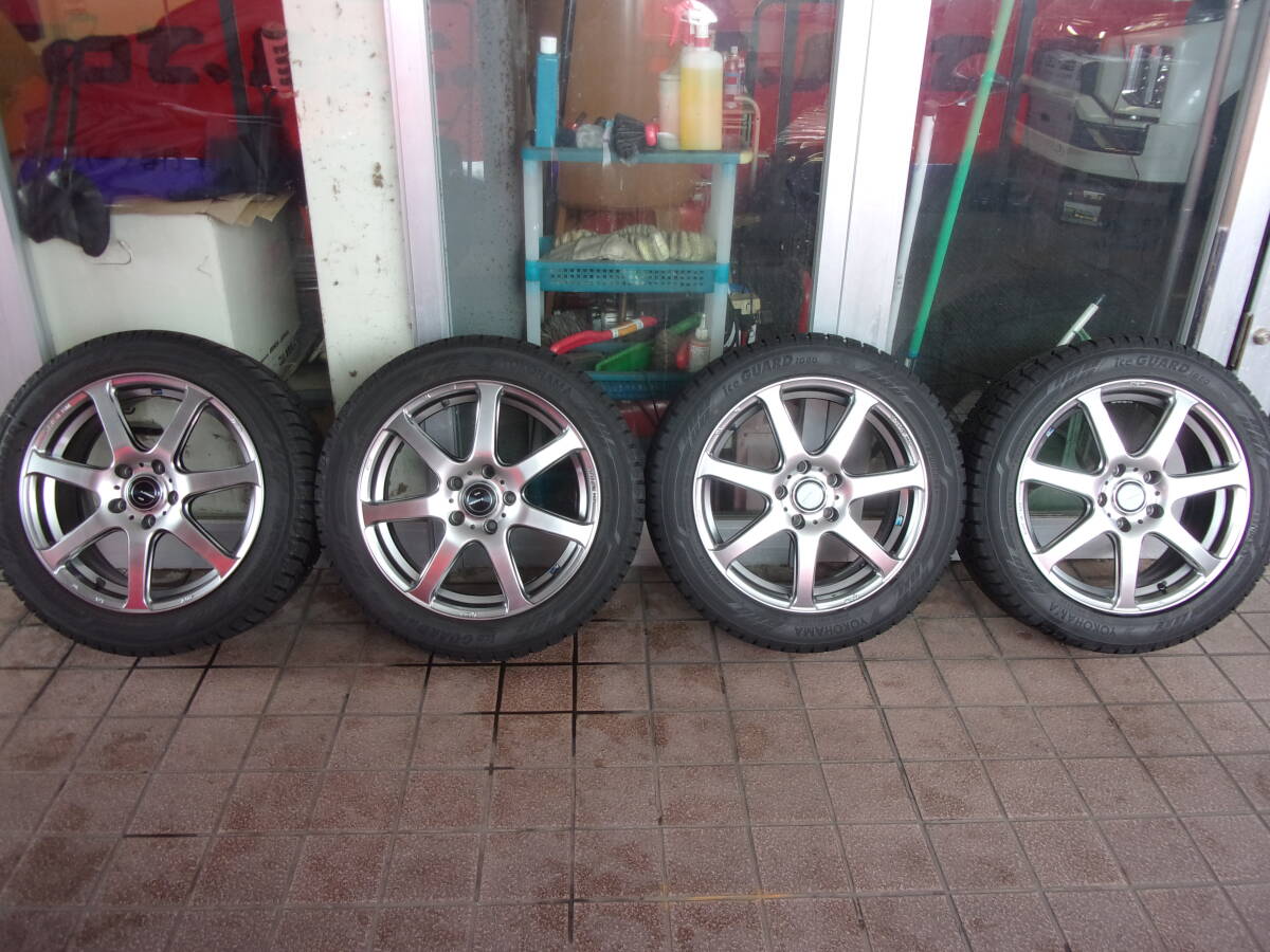 ♪S3234 2022年製 ヨコハマ アイスガード 215/50R17 ウェッズ LEONIS NAVIA 07 7J+42 5穴/114.3 タイヤホイールセット♪拍卖