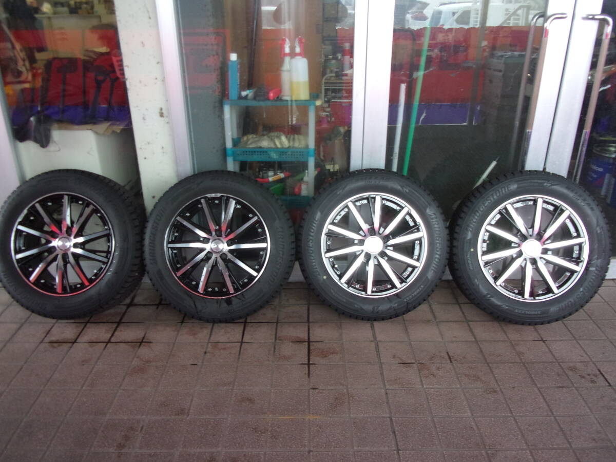 ♪S3239 2020年製 ブリヂストンDM-V3 225/60R17 アルミホイールセット インフィニティEX35♪拍卖