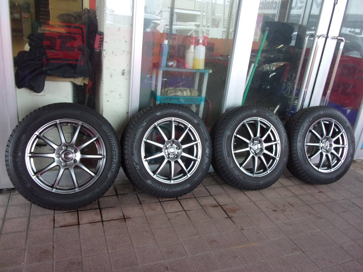 ♪S3237 2020年製 ブリヂストン DM-V3 235/60R18 シュナイダー アルミホイールセット CR-V♪拍卖