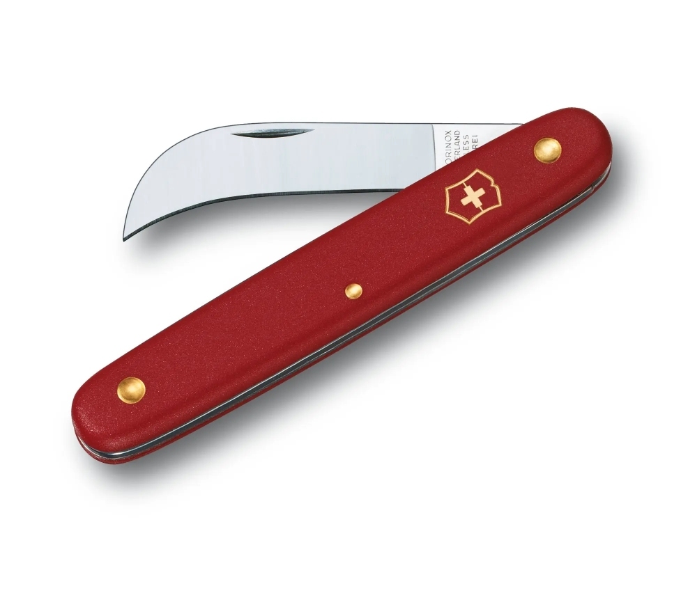 VictorinoX No.39060 フローリスト (カーブ刃)Red・ 印刷台紙無し・鹿革自家製袋付拍卖
